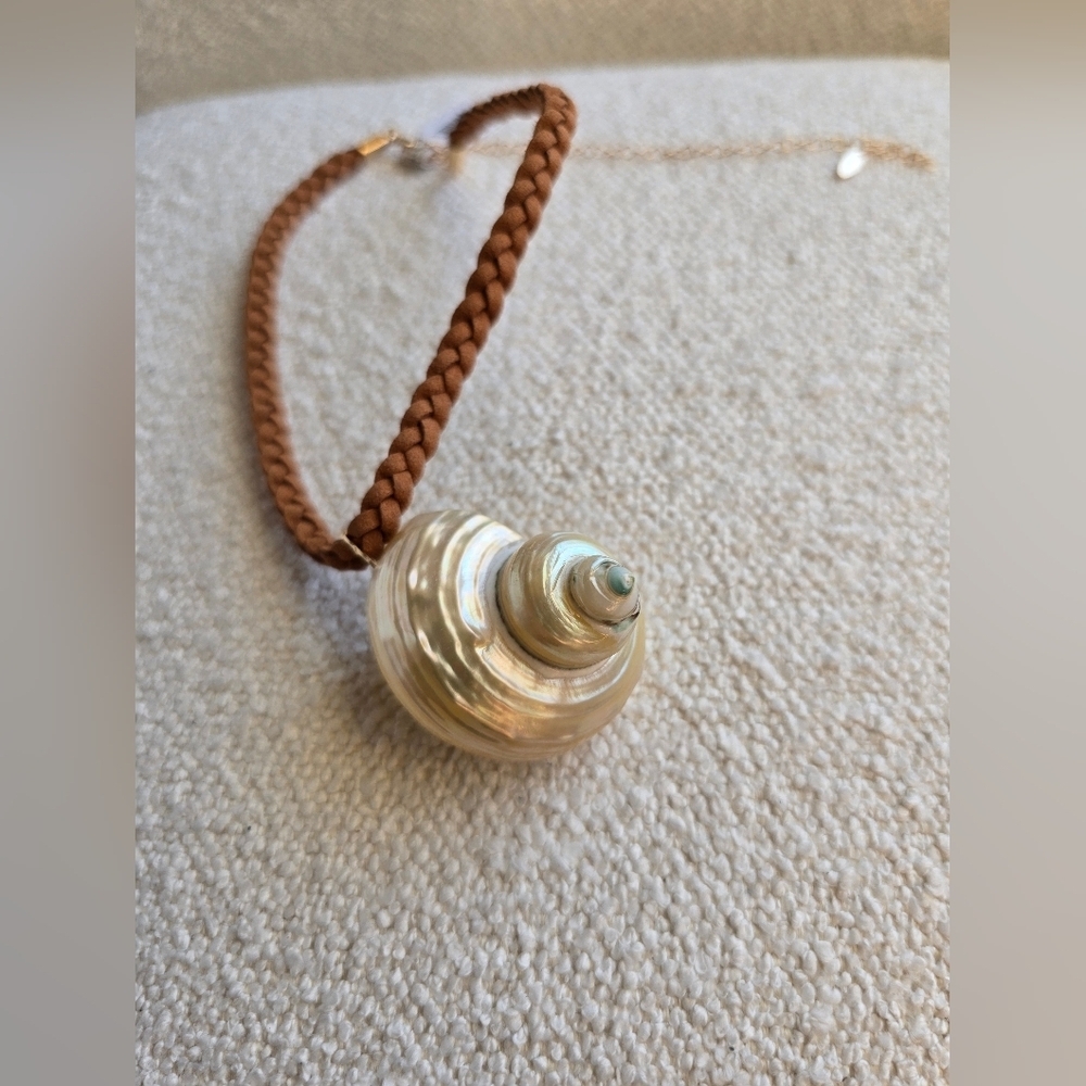 NWT! Free People × Serafina, Sara Choker, Neutral Tan, $38 - Picture 6 of 11